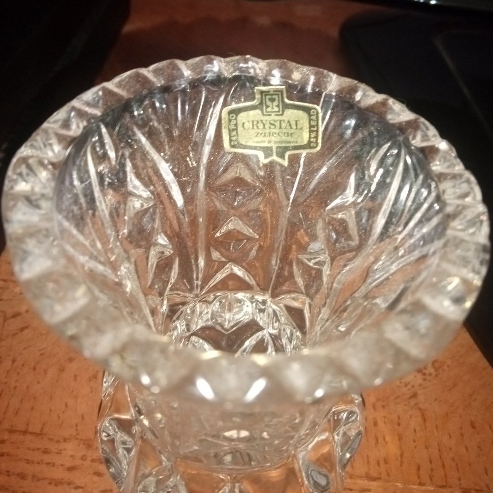 Crystal toothpick holder/bud vase